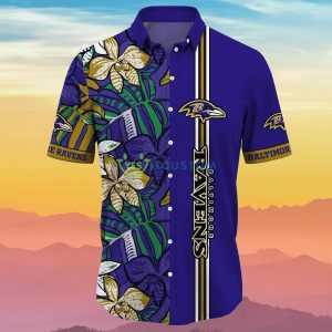 Baltimore Ravens NFL Flower Hawaiian Shirt Unique Gift For Real Fans Product Photo 2