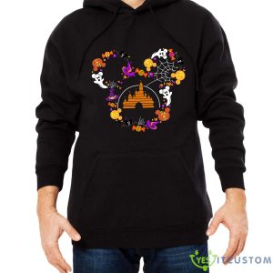 Disney Castle in Mickey Ears Comfort Colors Shirt Disney Candy 2023 Mickey Ears 2023 Shirt Gift Halloween - Men Black Hoodie