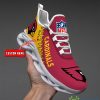Arizona Cardinals Max Soul Shoes Style 4 Custom Name Running Sneakers For Fans Gift - Arizona Cardinals-PERSONALIZED MAX SOUL SHOES_1
