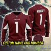 Arizona Cardinals NFL Murray Fashion Knitted Custom Number And Name Ugly Christmas Sweater Red - Arizona Cardinals NFL Murray Fashion Knitted Custom Number And Name Ugly Christmas Sweater Red