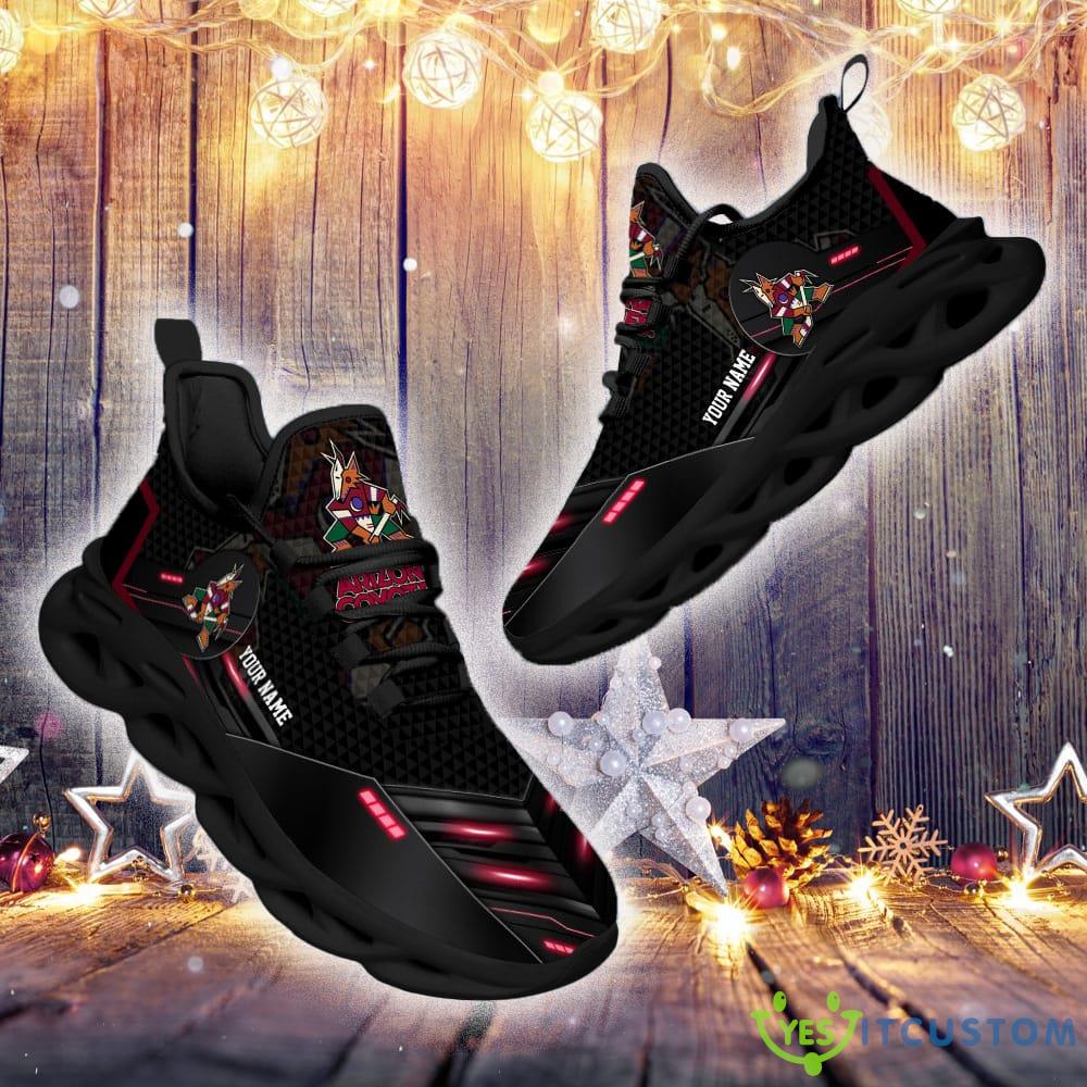 Arizona Coyotes NHL Sport Black Max Soul Shoes Custom Name Running Sneakers For Fans Gift 3 Arizona Coyotes NHL Sport Black Max Soul Shoes Custom Name Running Sneakers For Fans Gift - Arizona Coyotes- Personalized NHL Sport Black Max Soul Shoes_3