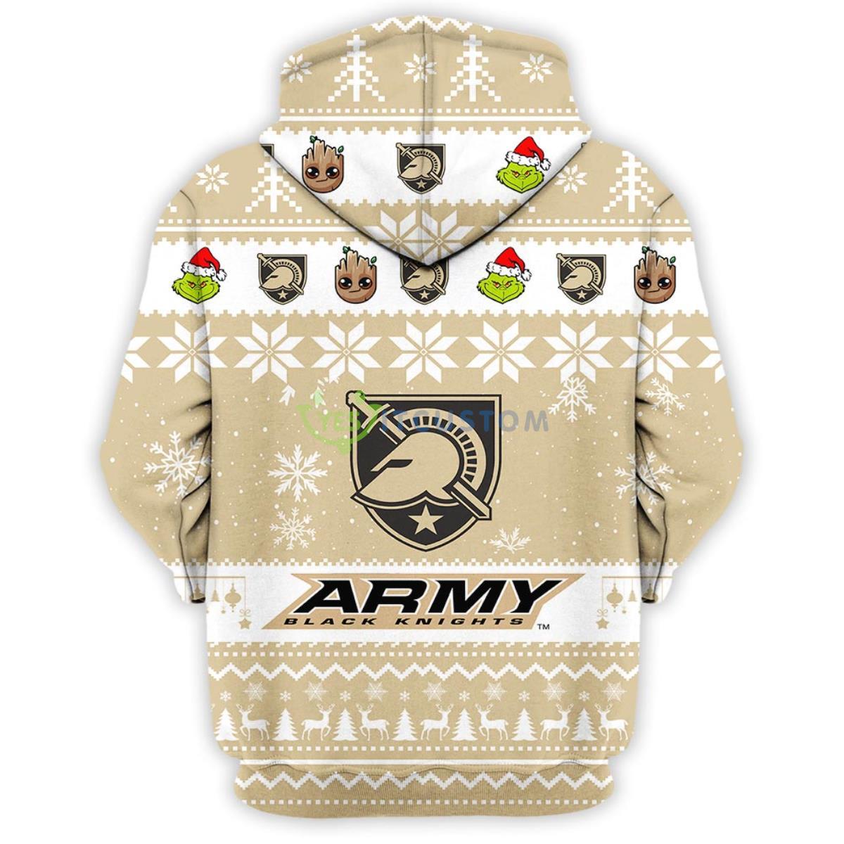 Army Black Knights Baby Groot And Grinch Best Friends 3D Pullover Hoodie 4 Army Black Knights Baby Groot And Grinch Best Friends 3D Pullover Hoodie Product Photo 4