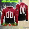 Atlanta Falcons NFL Apparel AOP Custom Number And Name Ugly Christmas Sweater Red - Atlanta Falcons NFL Apparel AOP Custom Number And Name Ugly Christmas Sweater Red