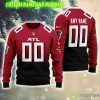 Atlanta Falcons NFL Green 3D Custom Number And Name Ugly Christmas Sweater Red - Atlanta Falcons NFL Green 3D Custom Number And Name Ugly Christmas Sweater Red