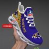Baltimore Ravens Max Soul Shoes Design 9 Custom Name Running Sneakers For Fans Gift - Baltimore Ravens-PERSONALIZED MAX SOUL SHOES_1