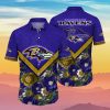 Baltimore Ravens NFL Flower Hawaiian Shirt Ideal Gift For Men And Women Fans Product Photo 1