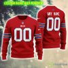 Buffalo Bills NFL Craft 3D Custom Number And Name Ugly Christmas Sweater Red - Buffalo Bills NFL Craft 3D Custom Number And Name Ugly Christmas Sweater Red