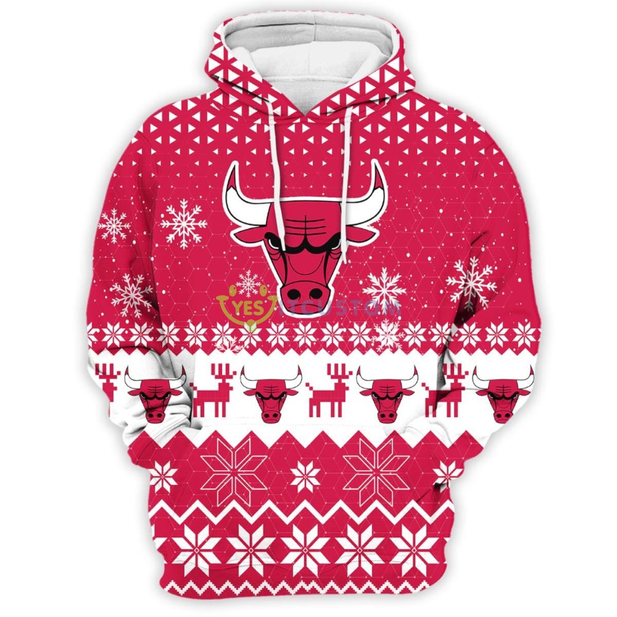 Chicago Bulls Sports 3D Pullover Hoodie 7 Chicago Bulls Sports 3D Pullover Hoodie Product Photo 2
