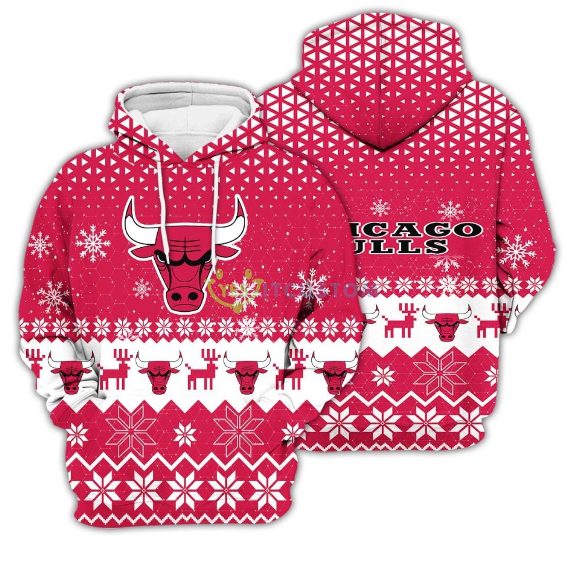 Chicago Bulls Sports 3D Pullover Hoodie 6 Chicago Bulls Sports 3D Pullover Hoodie Product Photo 1