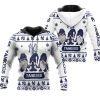 Christmas Gnomes New York Yankees Ugly 3D Pullover Hoodie Product Photo 1