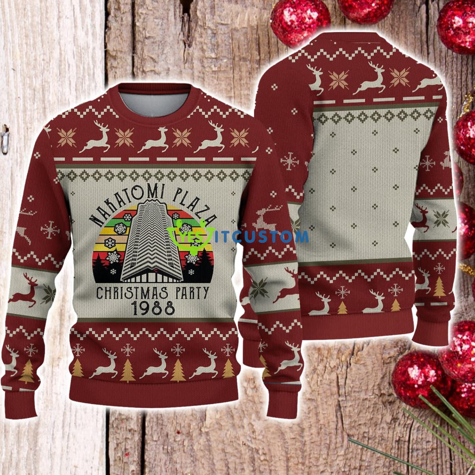 Die Hard 1988 Nakatomi Plaza Ugly Christmas Sweater