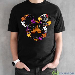 Disney Castle in Mickey Ears Comfort Colors Shirt Disney Candy 2023 Mickey Ears 2023 Shirt Gift Halloween - Black Unisex T-Shirt