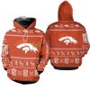Denver Broncos NFL Christmas 3D Pullover Hoodie Product Photo 1