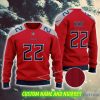 Derrick Henry 22 Tennessee Titans NFL Frosty 3D Custom Number And Name Ugly Christmas Sweater Red - Derrick Henry 22 Tennessee Titans NFL Frosty 3D Custom Number And Name Ugly Christmas Sweater Red