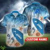 Detroit Lions NFL Surfboard Logo Flip Flops Personalized Hawaiian Shirt - Detroit Lions NFL Surfboard Logo Flip Flops Personalized Hawaiian Shirt