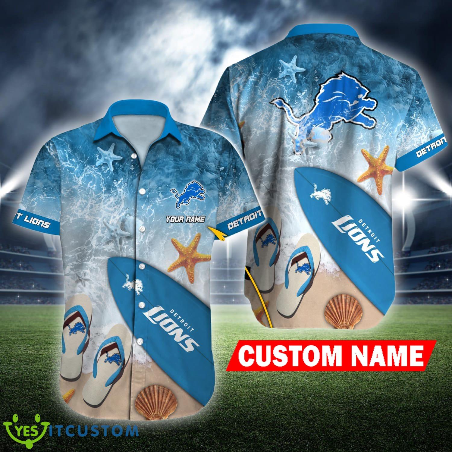 Detroit Lions NFL Surfboard Logo Flip Flops Personalized Hawaiian Shirt 2 Detroit Lions NFL Surfboard Logo Flip Flops Personalized Hawaiian Shirt - Detroit Lions NFL Surfboard Logo Flip Flops Personalized Hawaiian Shirt