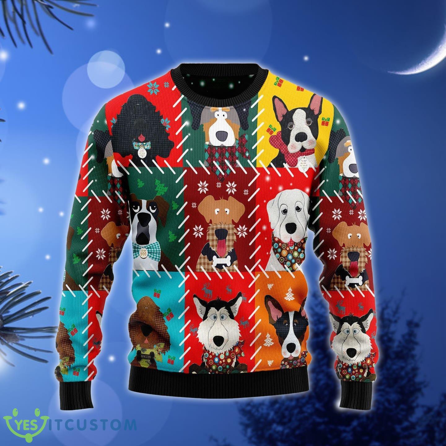 Dog Face Merry Ugly Christmas Sweater Gift Men Women 3 Dog Face Merry Ugly Christmas Sweater Gift Men Women - Dog Face Merry Ugly Christmas Sweater Gift Men Women