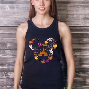 Disney Castle in Mickey Ears Comfort Colors Shirt Disney Candy 2023 Mickey Ears 2023 Shirt Gift Halloween - Ladies Tank Top