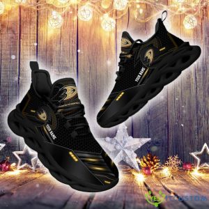 Anaheim Ducks NHL Sport Black Max Soul Shoes Custom Name Running Sneakers For Fans Gift - Anaheim Ducks- Personalized NHL Sport Black Max Soul Shoes_3