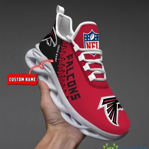 Atlanta Falcons Max Soul Shoes Style 2 Custom Name Running Sneakers For Fans Gift - Atlanta Falcons-PERSONALIZED MAX SOUL SHOES_1