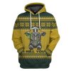 Green Bay Packers Christmas 3D Pullover Hoodie Product Photo 1