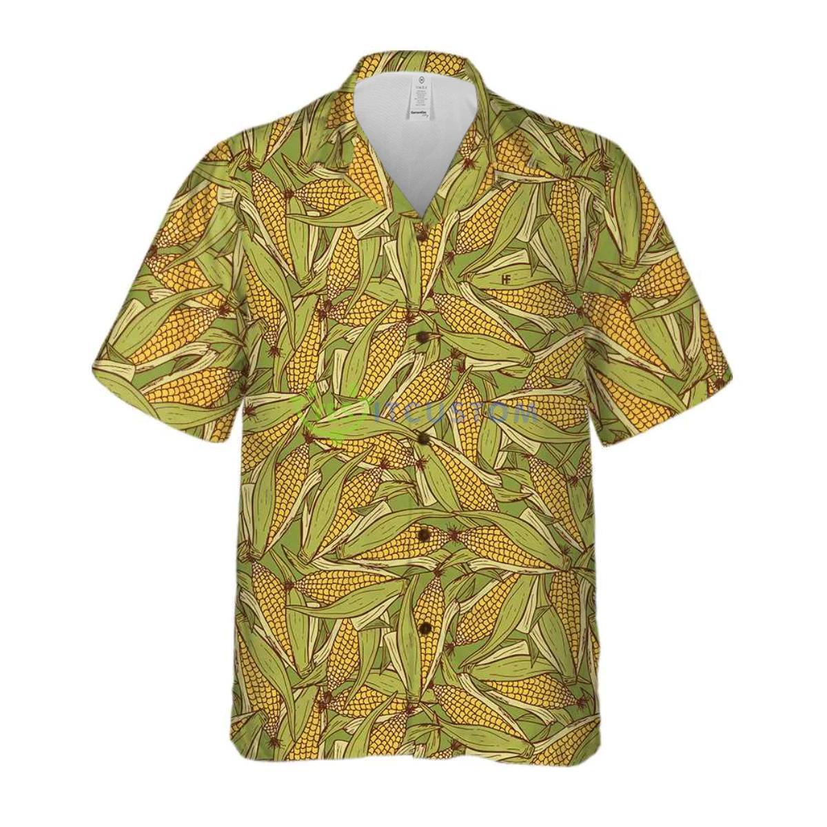 Hand Drawn Doodle Corn Cobs Hawaiian Shirt 6 Hand Drawn Doodle Corn Cobs Hawaiian Shirt Product Photo 1
