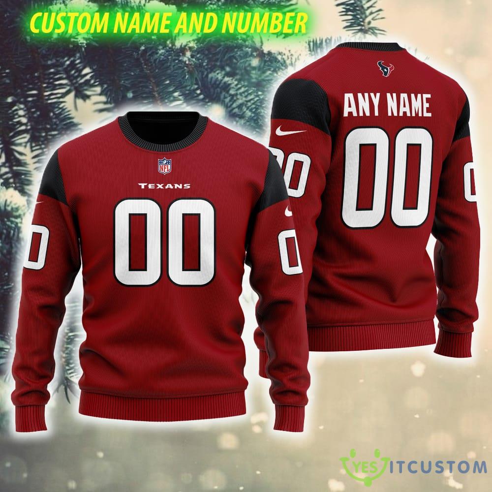 HoustonTexans NFL Stitch AOP Custom Number And Name Ugly Christmas Sweater Red 3 HoustonTexans NFL Stitch AOP Custom Number And Name Ugly Christmas Sweater Red - HoustonTexans NFL Stitch AOP Custom Number And Name Ugly Christmas Sweater Red