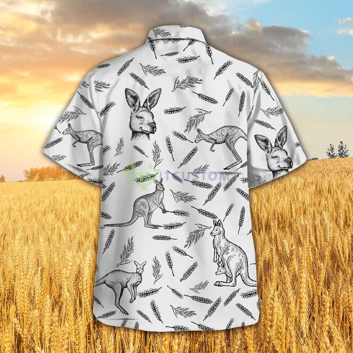 Kangaroo Pattern Hawaiian Shirt 3 Kangaroo Pattern Hawaiian Shirt Product Photo 3