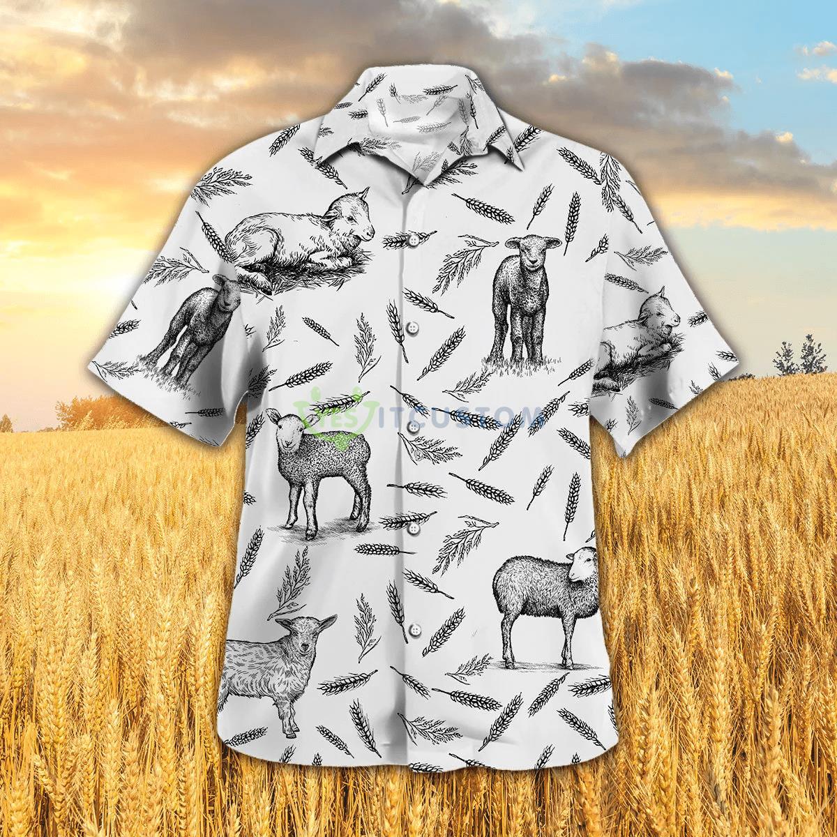Lamb Pattern Hawaiian Shirt 7 Lamb Pattern Hawaiian Shirt Product Photo 2