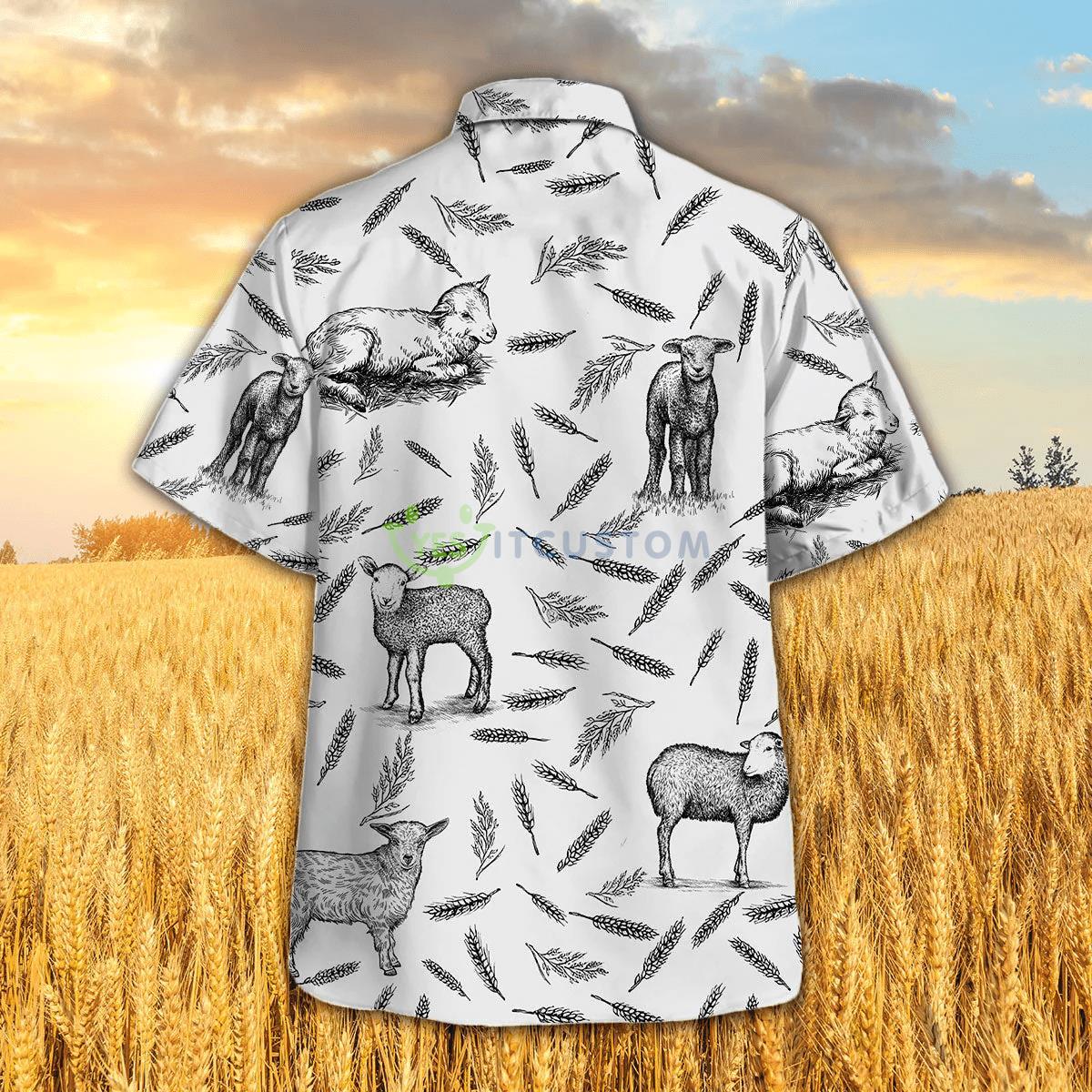 Lamb Pattern Hawaiian Shirt 3 Lamb Pattern Hawaiian Shirt Product Photo 3