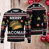Merry Tacomas Ugly Sweater Cute Christmas Gift For Holiday Tacos 3D Ugly Christmas Sweater Product Photo 1