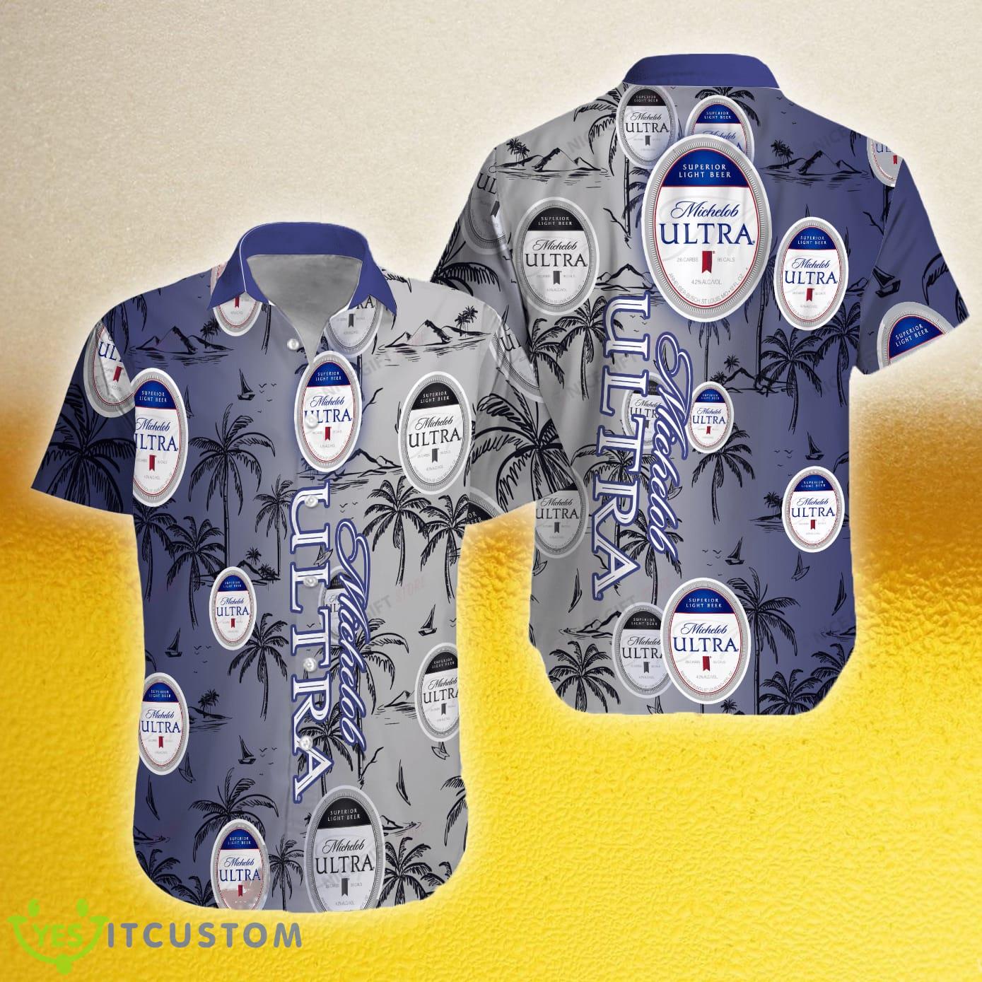 Michelob ULTRA Coconut Tree Beach Beer Hawaiian Shirt 2 Michelob ULTRA Coconut Tree Beach Beer Hawaiian Shirt - Michelob ULTRA Coconut Tree Beach Beer Hawaiian Shirt