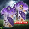Minnesota Vikings NFL Surfboard Logo Flip Flops Personalized Hawaiian Shirt - Minnesota Vikings NFL Surfboard Logo Flip Flops Personalized Hawaiian Shirt