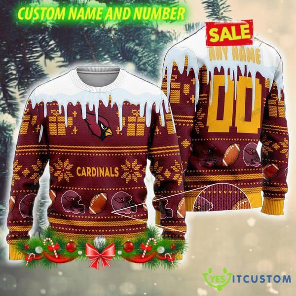 NFL Arizona Cardinals Outfit Knitted Custom Number And Name Ugly Christmas Sweater Red 3 NFL Arizona Cardinals Outfit Knitted Custom Number And Name Ugly Christmas Sweater Red - NFL Arizona Cardinals Outfit Knitted Custom Number And Name Ugly Christmas Sweater Red