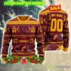 NFL Arizona Cardinals Warm 3D Custom Number And Name Ugly Christmas Sweater Red - NFL Arizona Cardinals Warm 3D Custom Number And Name Ugly Christmas Sweater Red