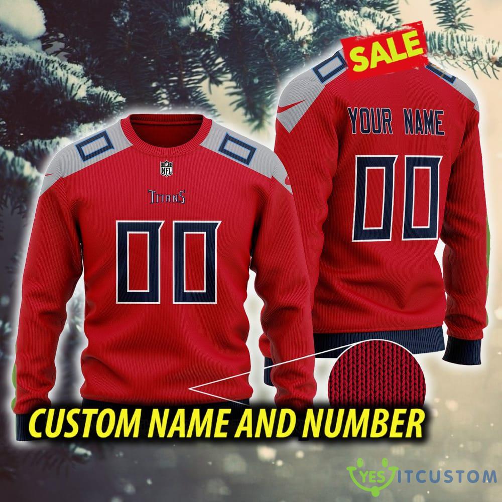 NFL Tennessee Titans Wool Gather 3D Custom Number And Name Ugly Christmas Sweater Red 3 NFL Tennessee Titans Wool Gather 3D Custom Number And Name Ugly Christmas Sweater Red - NFL Tennessee Titans Wool Gather 3D Custom Number And Name Ugly Christmas Sweater Red