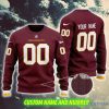 NFL Washington FootBall Cold 3D Custom Number And Name Ugly Christmas Sweater Red - NFL Washington FootBall Cold 3D Custom Number And Name Ugly Christmas Sweater Red