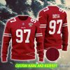 Nick Bosa 97 San Francisco 49ers NFL Merry-making Knitted Custom Number And Name Ugly Christmas Sweater Red - Nick Bosa 97 San Francisco 49ers NFL Merry-making Knitted Custom Number And Name Ugly Christmas Sweater Red
