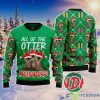 Otter Reindeer 3D All Over Printed Ugly Christmas Sweater Christmas Gift Product Photo 1