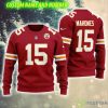 Patrick Mahomes 15 Kansas City Chiefs NFL Party Knitted Custom Number And Name Ugly Christmas Sweater Red - Patrick Mahomes 15 Kansas City Chiefs NFL Party Knitted Custom Number And Name Ugly Christmas Sweater Red