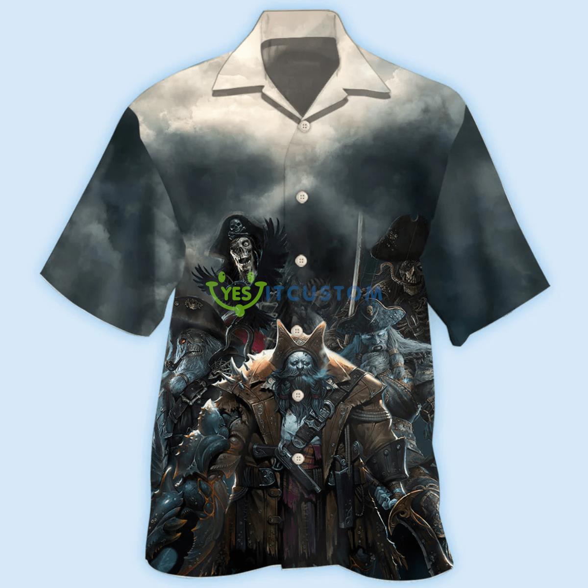 Pirate In Dark Pattern Hawaiian Shirt 7 Pirate In Dark Pattern Hawaiian Shirt Product Photo 2