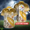 Pittsburgh Steelers NFL Surfboard Logo Flip Flops Personalized Hawaiian Shirt - Pittsburgh Steelers NFL Surfboard Logo Flip Flops Personalized Hawaiian Shirt