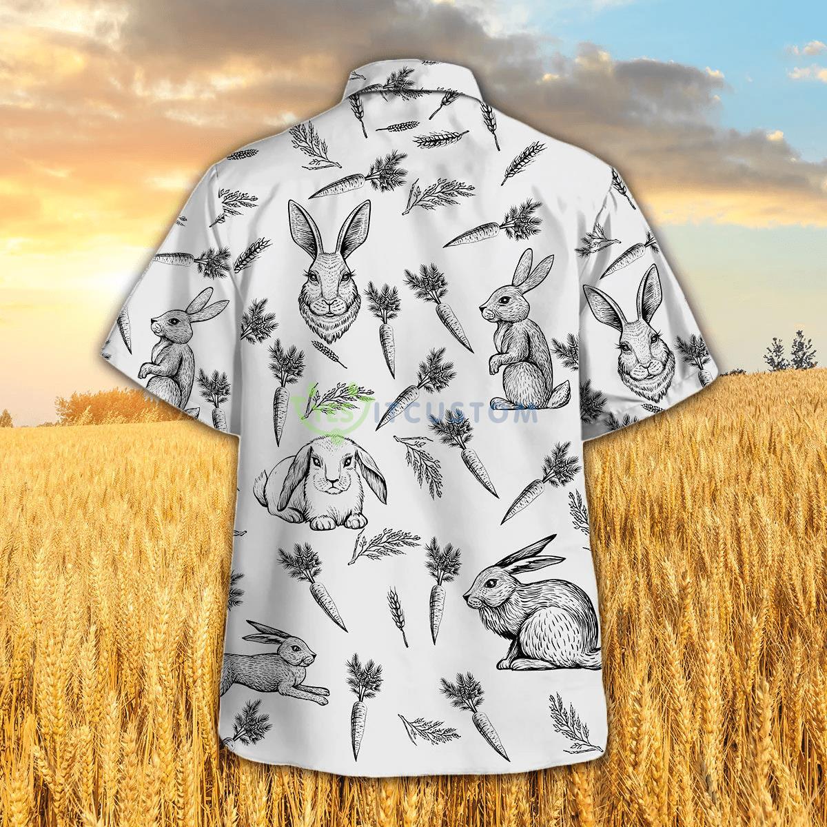 Rabbit Pattern Hawaiian Shirt 3 Rabbit Pattern Hawaiian Shirt Product Photo 3