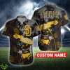 San Diego Padres Design Toscano Aloha Personalized Hawaiian Shirt - San Diego Padres Design Toscano Aloha Personalized Hawaiian Shirt