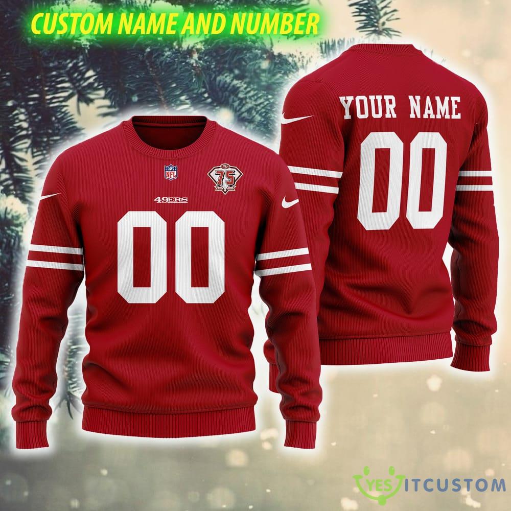 San Francisco 49er NFL Soft Knitted Custom Number And Name Ugly Christmas Sweater Red 3 San Francisco 49er NFL Soft Knitted Custom Number And Name Ugly Christmas Sweater Red - San Francisco 49er NFL Soft Knitted Custom Number And Name Ugly Christmas Sweater Red