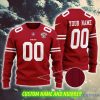 San Francisco 49ers NFL Holly AOP Custom Number And Name Ugly Christmas Sweater Red - San Francisco 49ers NFL Holly AOP Custom Number And Name Ugly Christmas Sweater Red