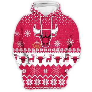 Chicago Bulls Sports 3D Pullover Hoodie 4 Chicago Bulls Sports 3D Pullover Hoodie Product Photo 2