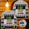 US Foods Ugly Sweater Cute Christmas Gift 3D Ugly Christmas Sweater Product Photo 1
