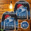 Usps Santa Hat Pattern Ugly Sweater Cute Christmas Gift 3D Ugly Christmas Sweater Custom Name Product Photo 1