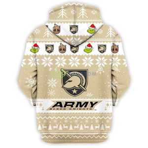 Army Black Knights Baby Groot And Grinch Best Friends 3D Pullover Hoodie 7 Army Black Knights Baby Groot And Grinch Best Friends 3D Pullover Hoodie Product Photo 4